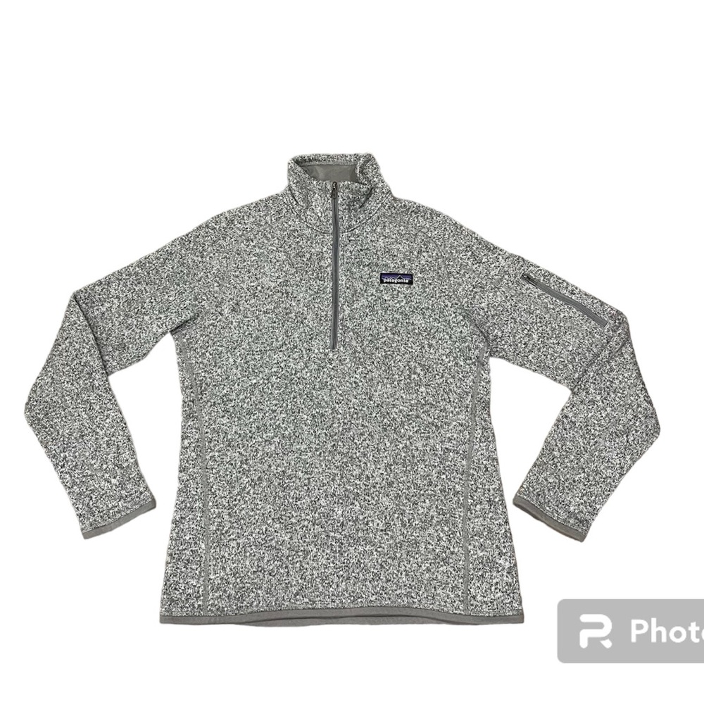 Patagonia Better Sweater Gray 1/4-Zip Fleece Size M